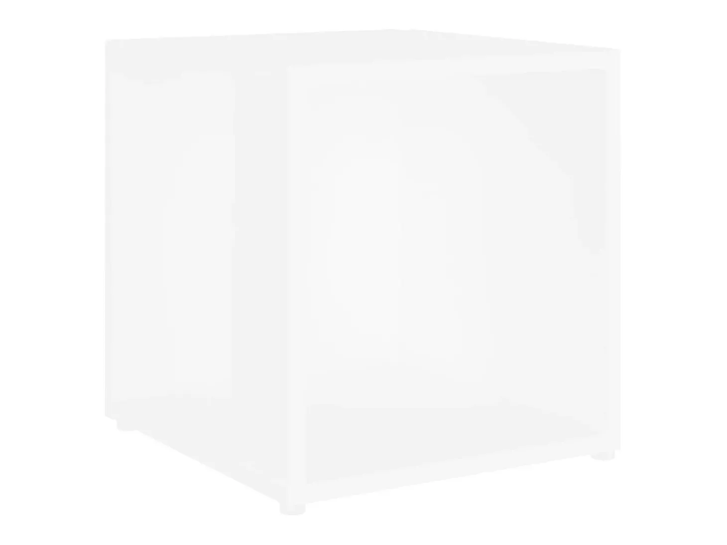 Mesa de apoio 33x33x34,5 cm derivados de madeira branco