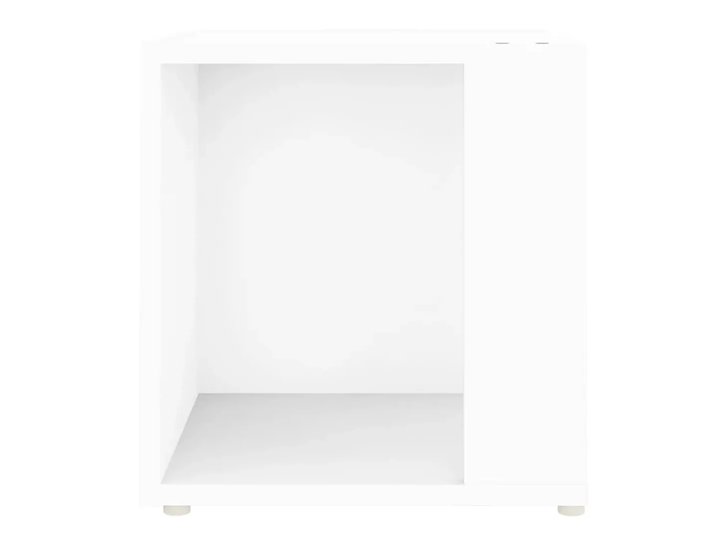 Mesa de apoio 33x33x34,5 cm derivados de madeira branco