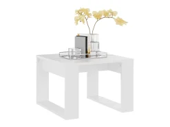 Mesa de apoio 50x50x35 cm derivados de madeira branco