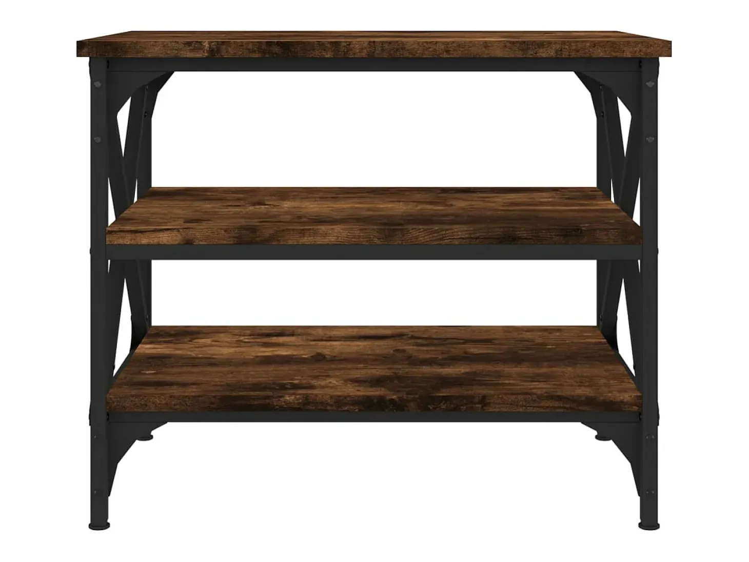 Mesa de apoio 55x38x45 cm derivados de madeira carvalho fumado