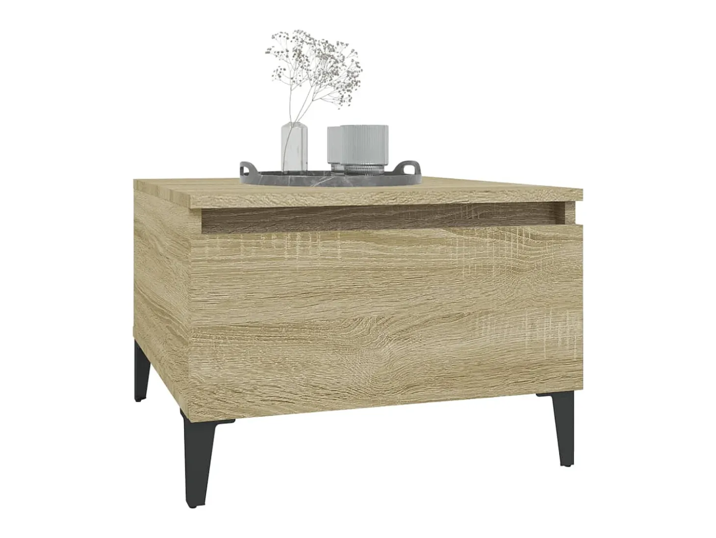 Mesa de apoio 50x46x35 cm derivados de madeira carvalho sonoma