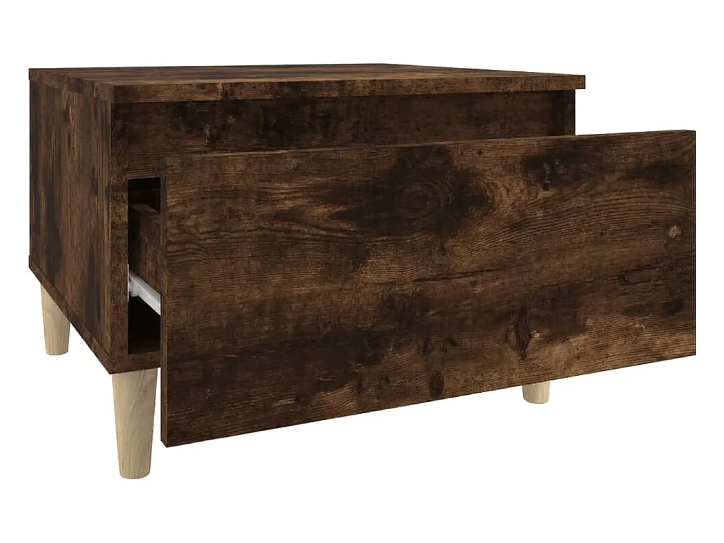 Mesa de apoio 50x46x35 cm derivados de madeira carvalho fumado