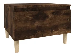 Mesa de apoio 50x46x35 cm derivados de madeira carvalho fumado