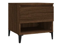 Mesa de apoio 50x46x50 cm derivados madeira carvalho castanho