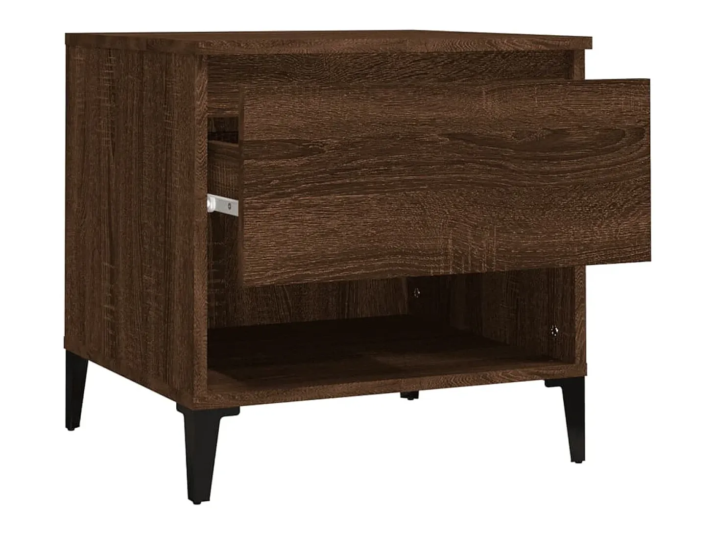 Mesa de apoio 50x46x50 cm derivados madeira carvalho castanho
