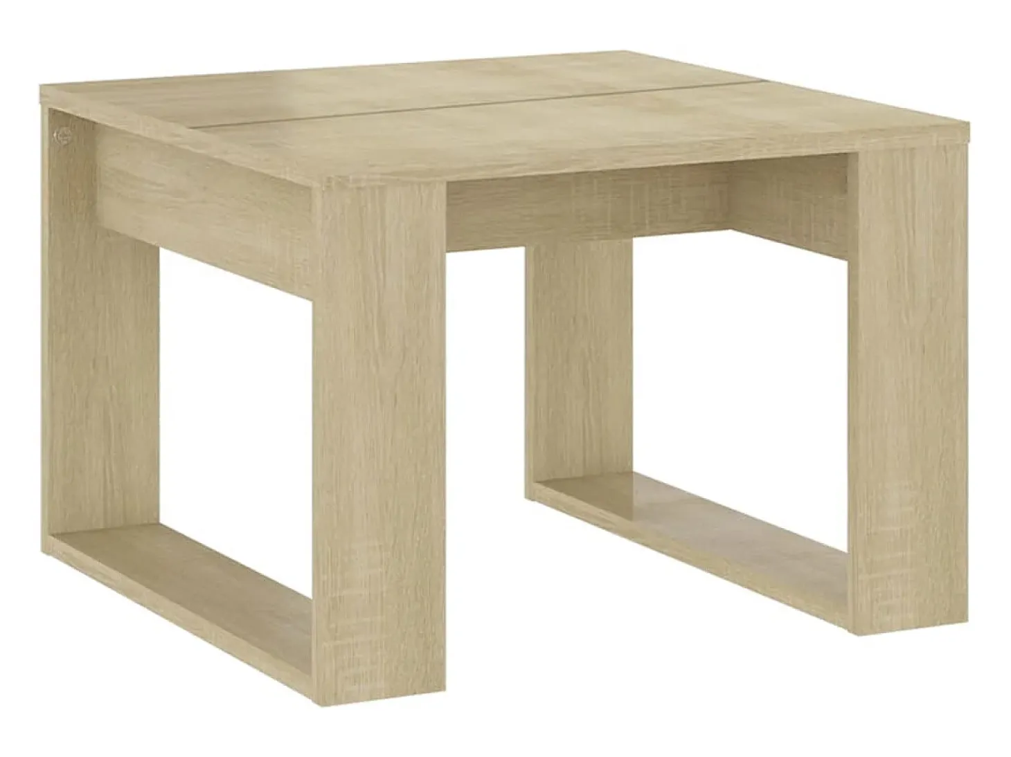 Mesa de apoio 50x50x35 cm derivados de madeira carvalho sonoma