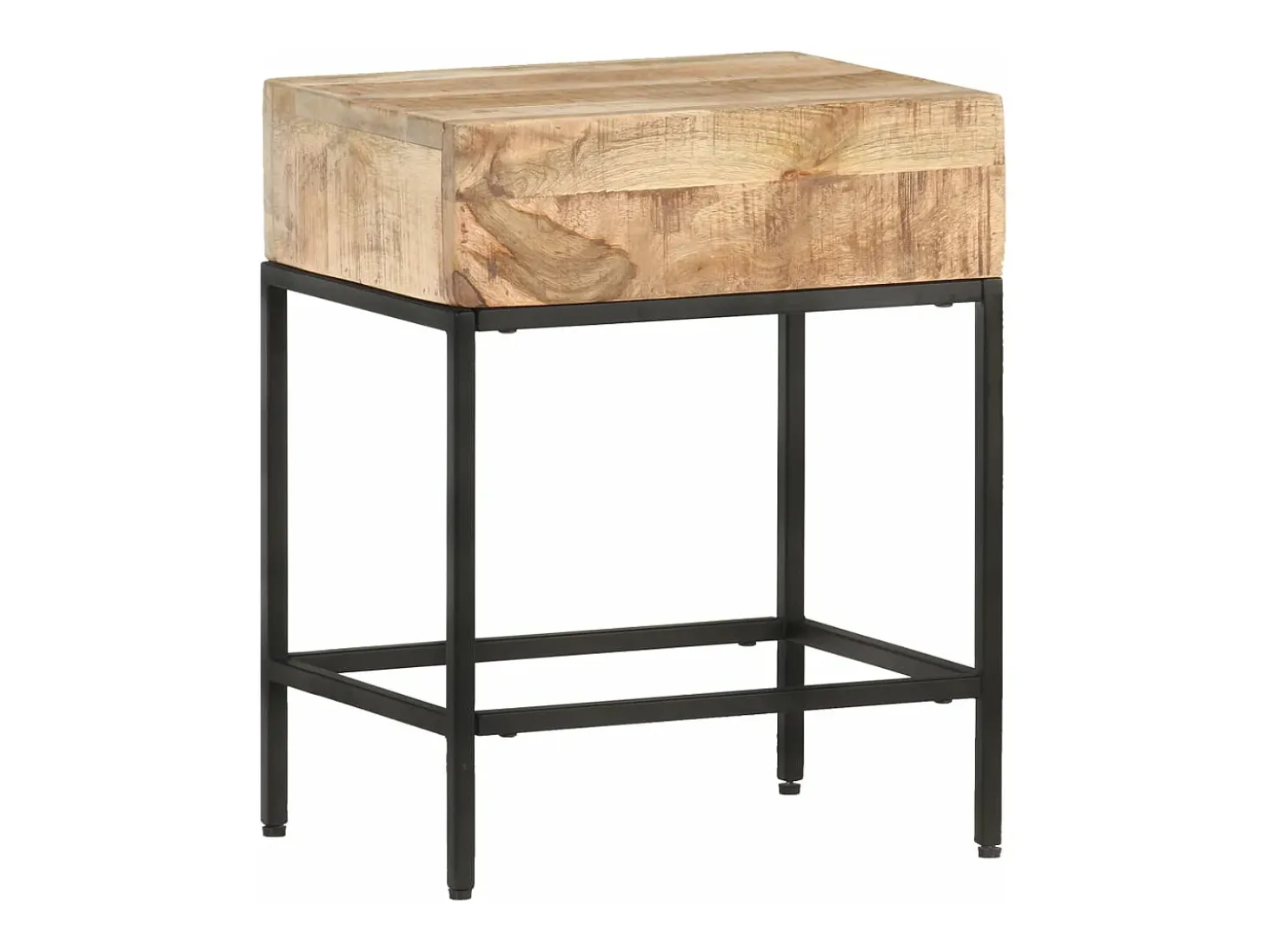 Mesa de apoio 40x30x50 cm madeira de mangueira áspera maciça