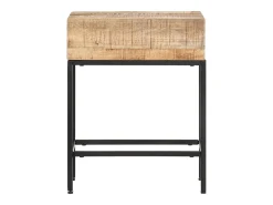 Mesa de apoio 40x30x50 cm madeira de mangueira áspera maciça