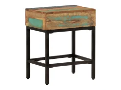 Mesa de apoio 40x30x51 cm madeira recuperada maciça