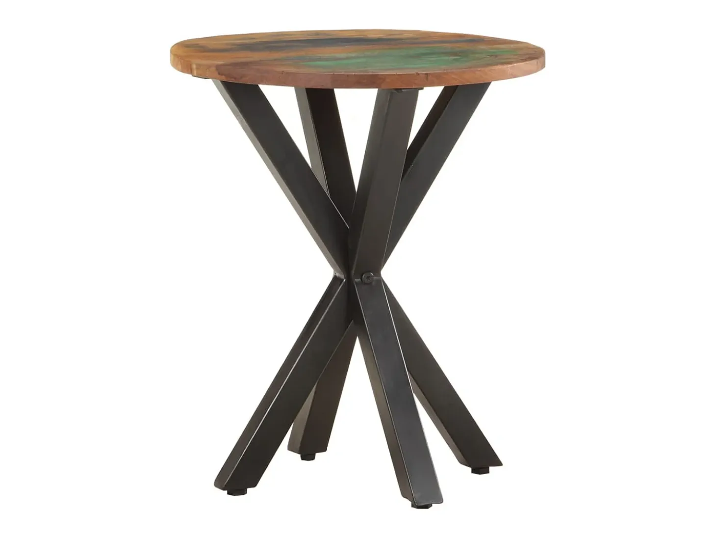 Mesa de apoio 48x48x56 cm madeira recuperada maciça