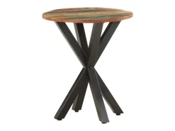 Mesa de apoio 48x48x56 cm madeira recuperada maciça