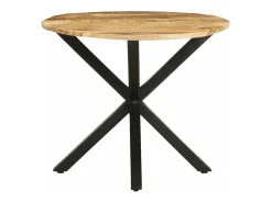 Mesa de apoio 68x68x56 cm madeira de mangueira maciça