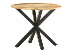Mesa de apoio 68x68x56 cm madeira de mangueira maciça