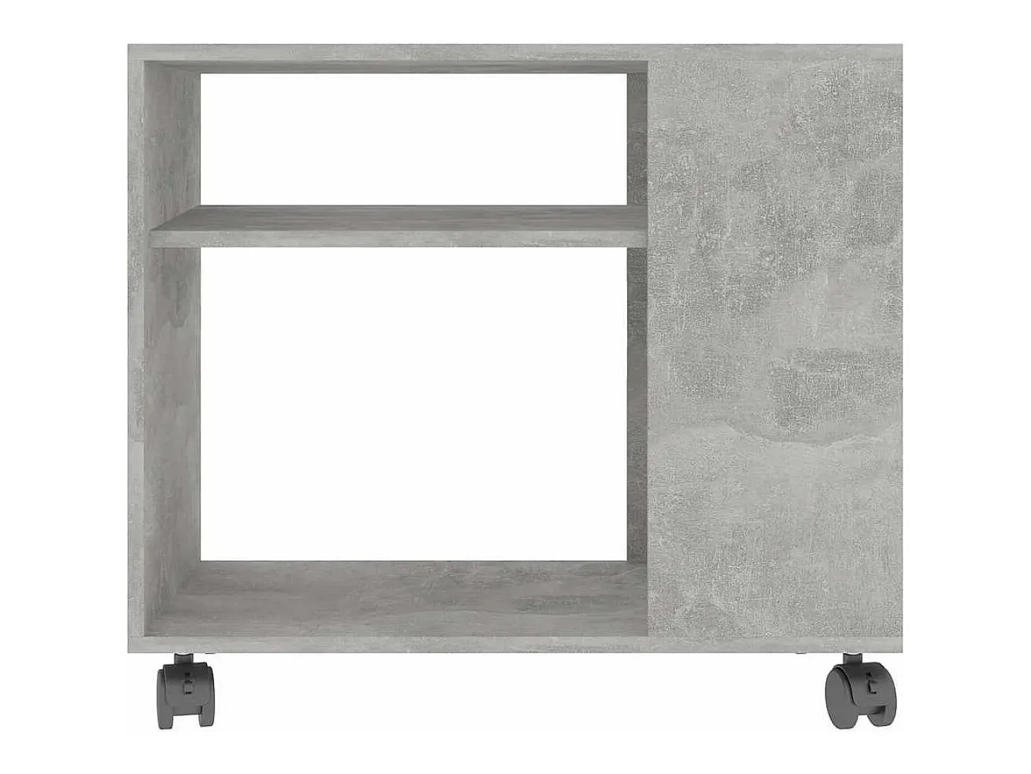Mesa de apoio 70x35x55 cm madeira processada cinza cimento