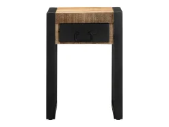 Mesa de apoio 35x35x50 cm madeira de mangueira áspera maciça