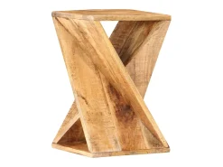 Mesa de apoio 35x35x55 cm madeira de mangueira maciça PT640785