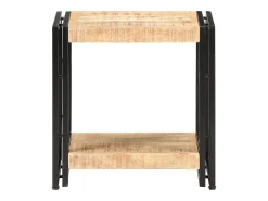 Mesa de apoio 40x30x40 cm madeira de mangueira áspera