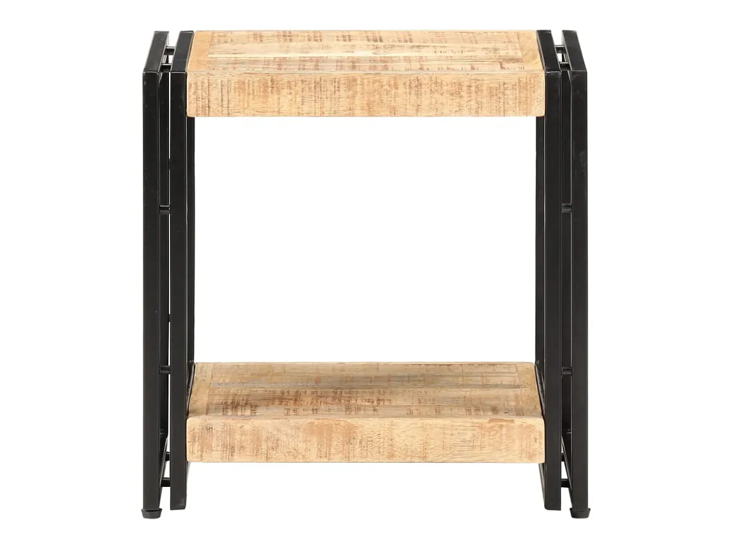 Mesa de apoio 40x30x40 cm madeira de mangueira áspera
