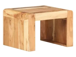 Mesa de apoio 43x40x30 cm madeira de acácia maciça