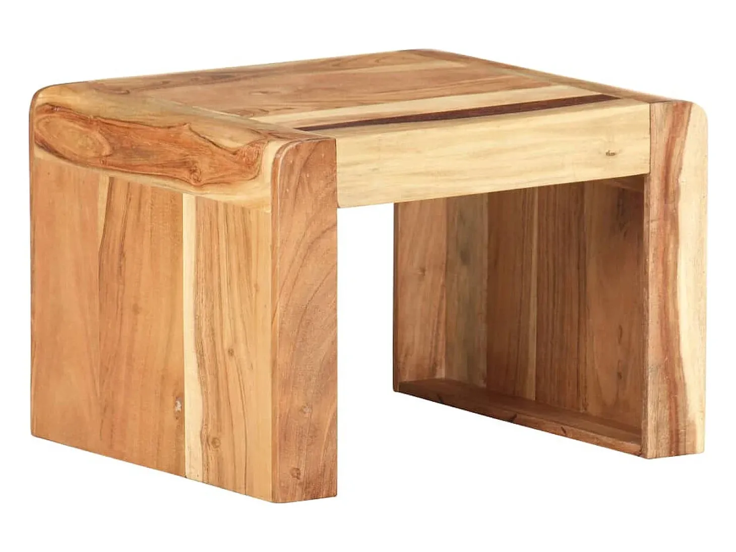 Mesa de apoio 43x40x30 cm madeira de acácia maciça