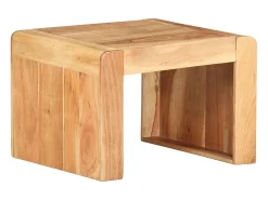 Mesa de apoio 43x40x30 cm madeira de acácia maciça