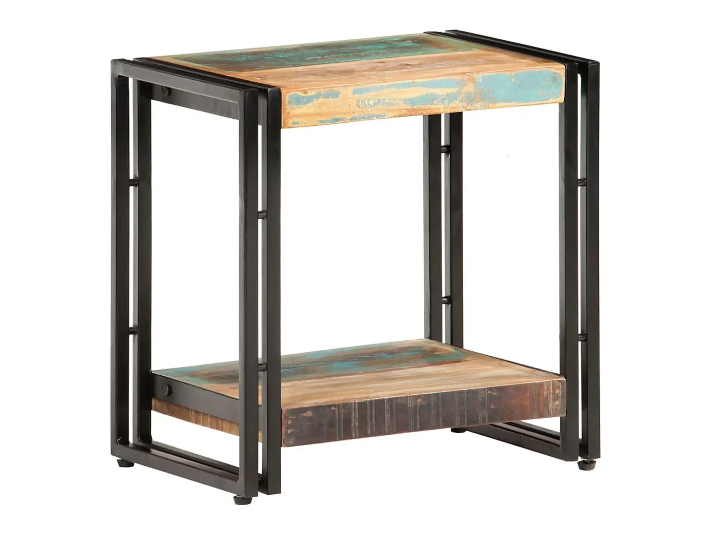 Mesa de apoio 40x30x40 cm madeira recuperada maciça