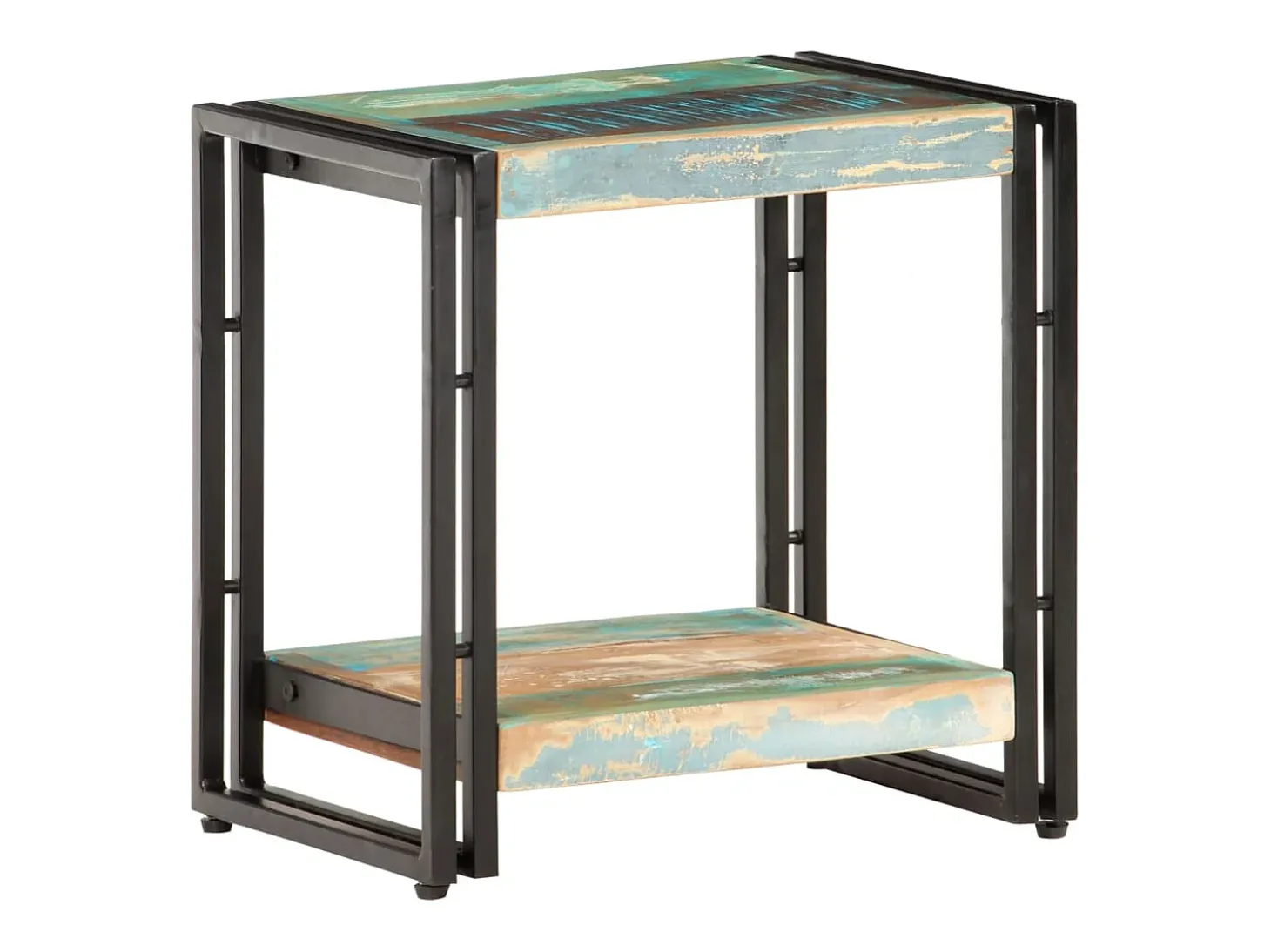 Mesa de apoio 40x30x40 cm madeira recuperada maciça