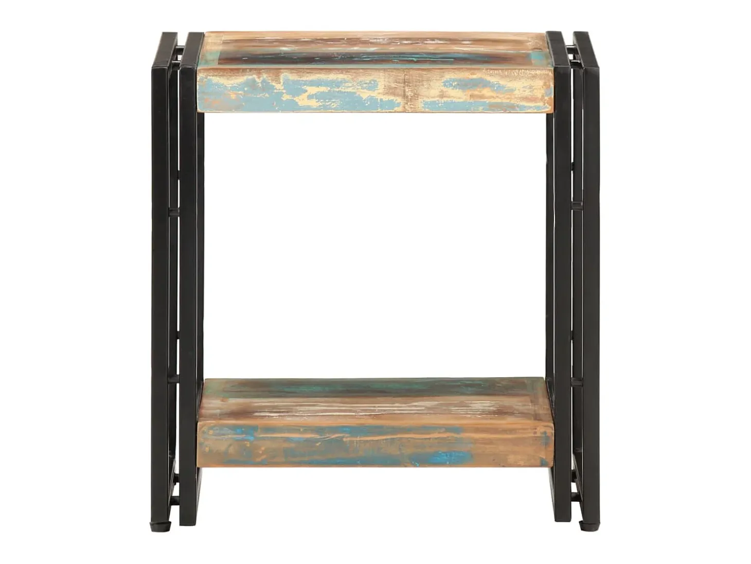 Mesa de apoio 40x30x40 cm madeira recuperada maciça