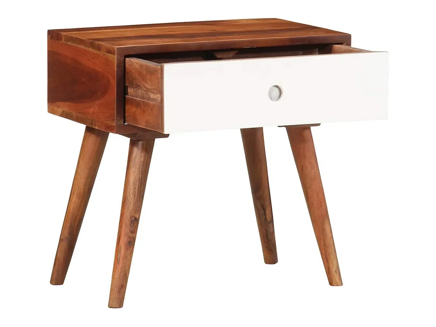 Mesa de apoio 45x30x45 cm madeira de acácia maciça