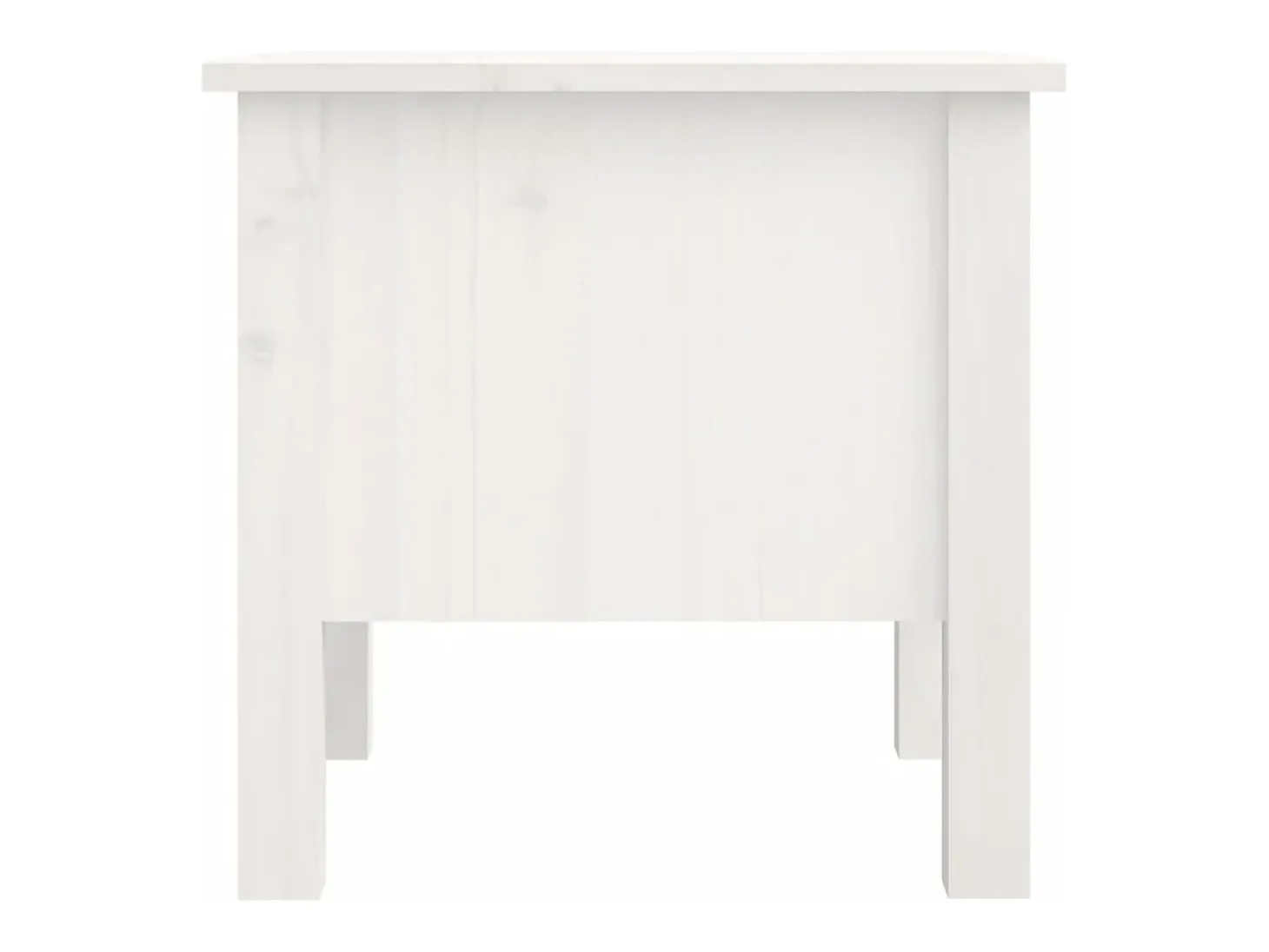 Mesa de apoio 40x40x39 cm pinho maciço Branco