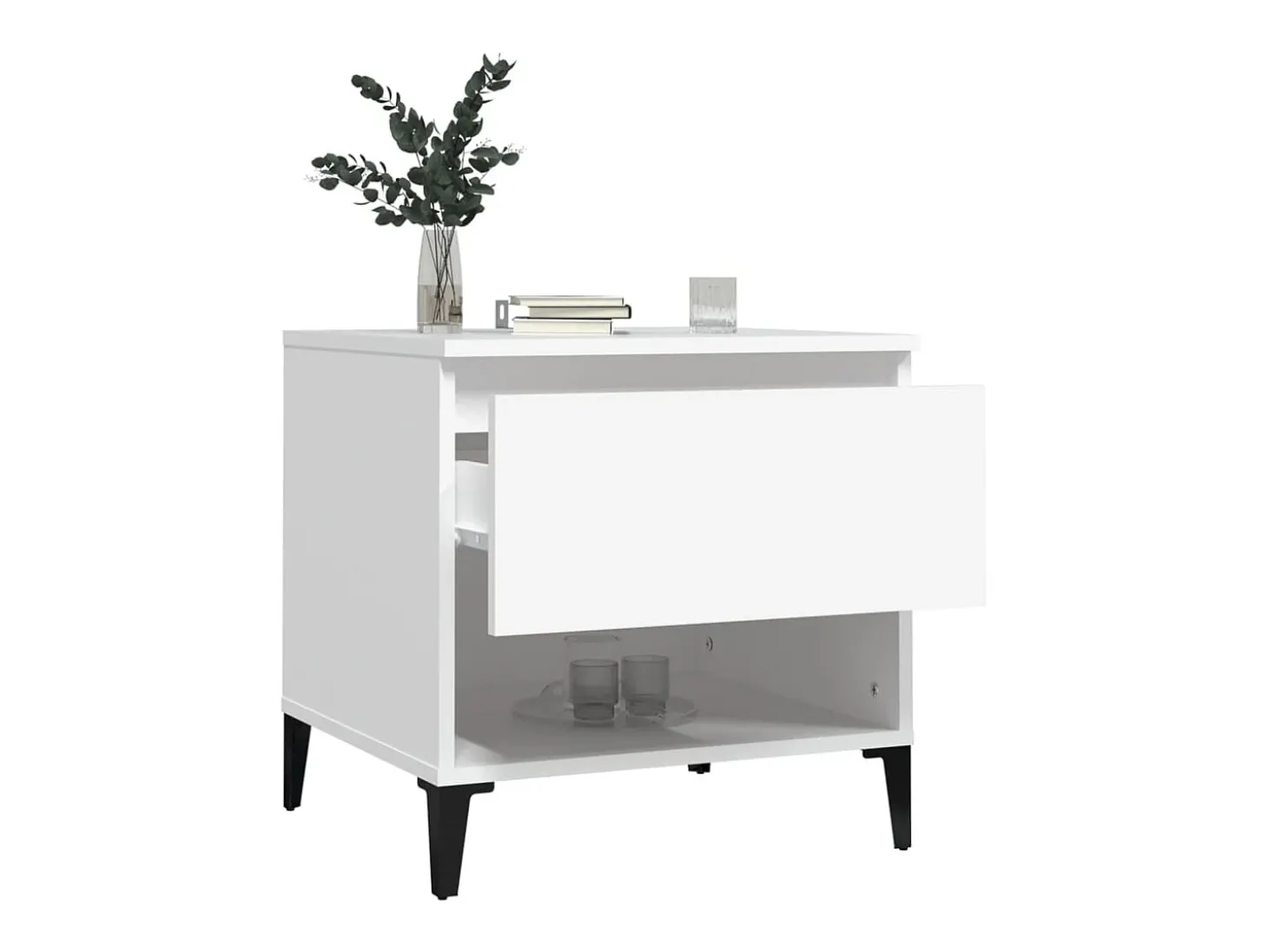 Mesa de apoio 50x46x50 derivados de madeira branco