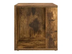 Mesa de apoio 33x33x34,5cm derivados de madeira carvalho fumado