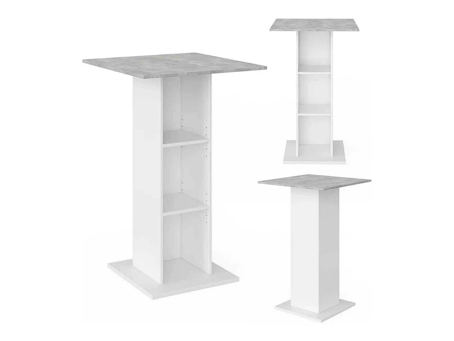 Mesa de bar betão 70x70x109 rodeo