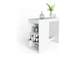 Mesa de bar branco 115x50x104.6 ross