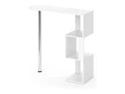 Mesa de bar branco 113x39.8x111.8 vincent