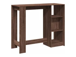 Mesa de bar c/ prateleiras derivados madeira carvalho castanho