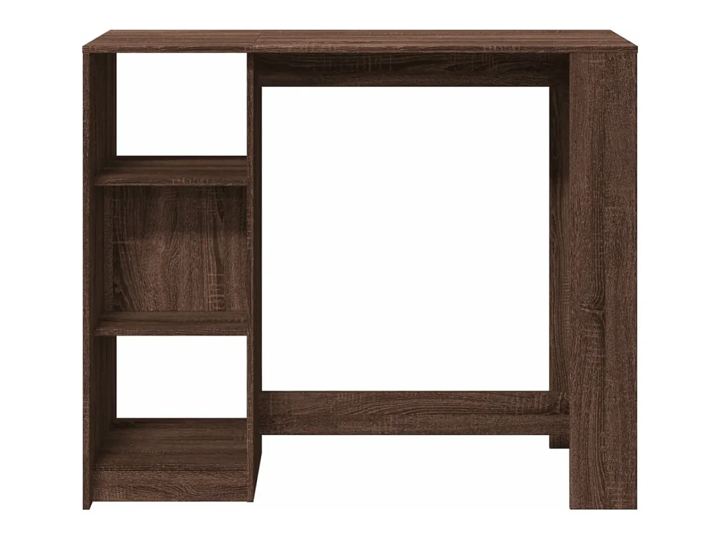 Mesa de bar c/ prateleiras derivados madeira carvalho castanho