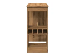 Mesa de bar c/ prateleiras derivados madeira carvalho artisiano