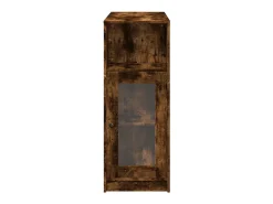 Mesa de bar c/ prateleiras derivados de madeira carvalho fumado