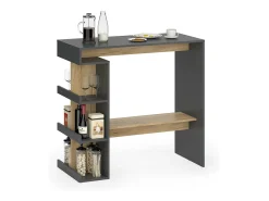 Mesa de bar carvalho antracite/goldkraft 108x50x103 dana