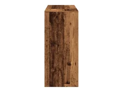 Mesa de bar com prateleiras derivados de madeira madeira velha