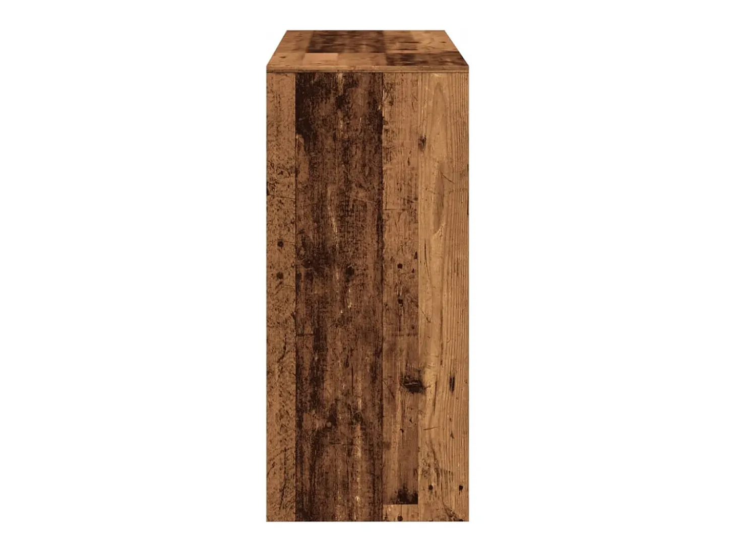 Mesa de bar com prateleiras derivados de madeira madeira velha