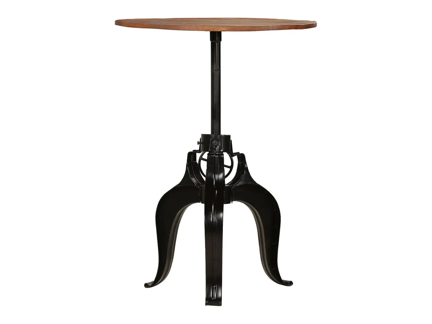 Mesa de bar em madeira recuperada maciça 75x(76-110) cm PT310334