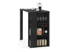 Mesa de bar preto 120x60x105.6 noel