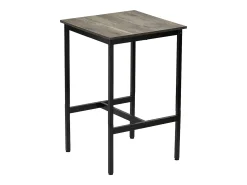 Mesa de Bar SucceBuy, 61 x 61 x 91,4 cm, Mesa Alta de Bar com Estrutura Metálica Robusta, Balcão Alto de Bar Estreito e Comprido, para Cozinha, Sala de Estar