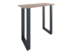 Mesa de bar VCM | Tresen | Mesa em pé | Mesa alta | Mesa de mesa com rolamentos - Xona 110x50 cm (Preto / Sonoma Oak)