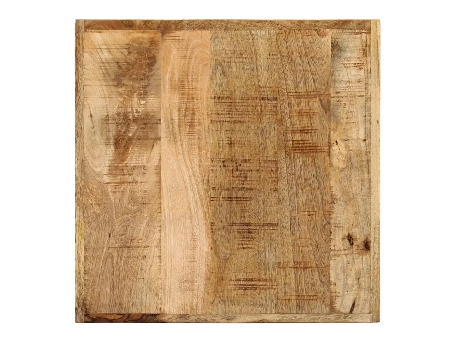 Mesa de bar 55x55x107 cm madeira de mangueira maciça e ferro PT277002
