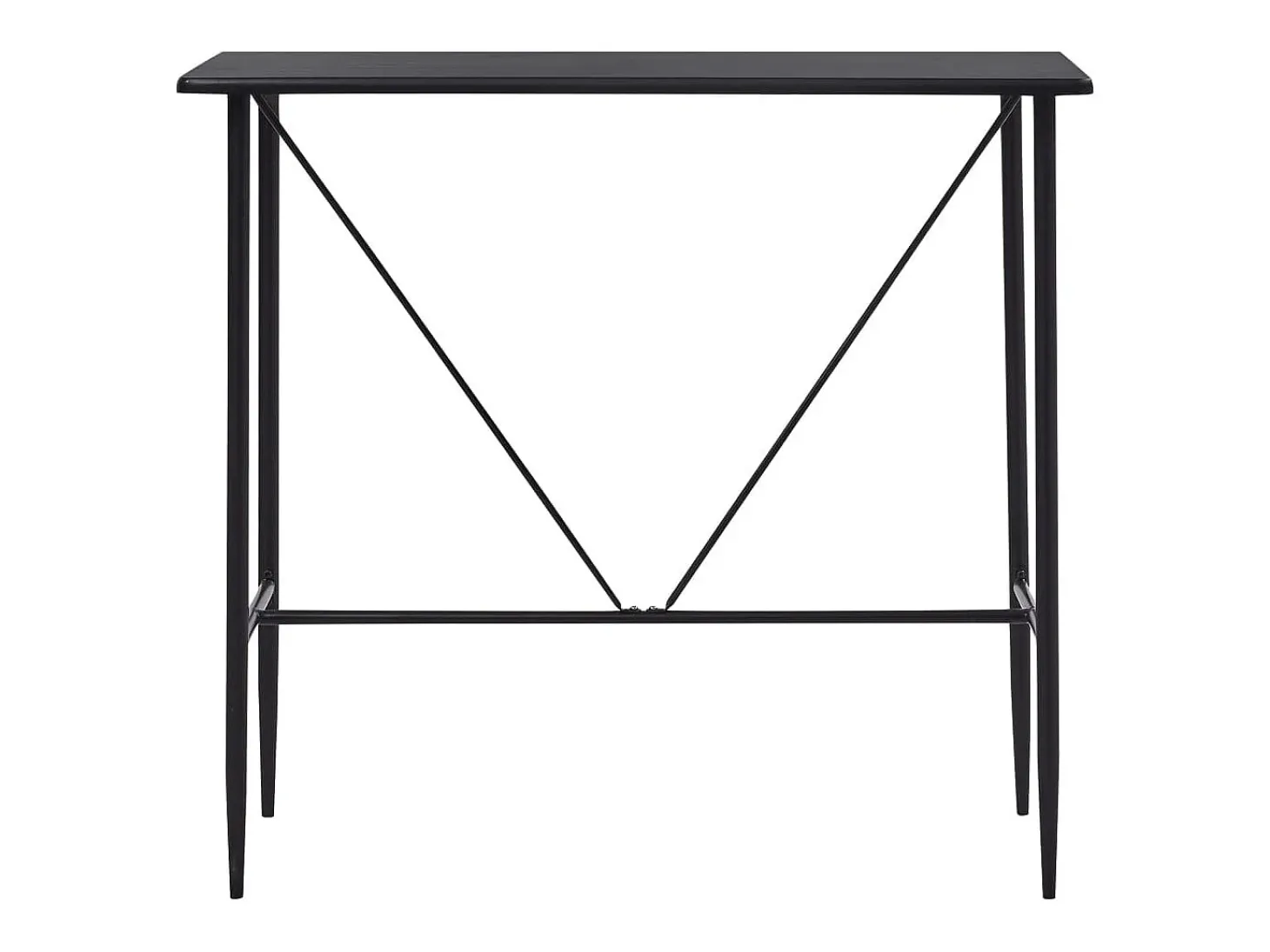 Mesa de bar 120x60x110 cm MDF preto PT532622