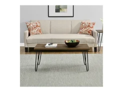 Mesa de cabeceira com 1 gaveta em aglomerado laminado de carvalho antiquado