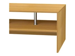 Mesa de café de madeira VCM Sofatic Sala de estar Mesa de mesa lateral Mesa de café Maliso L (faia)